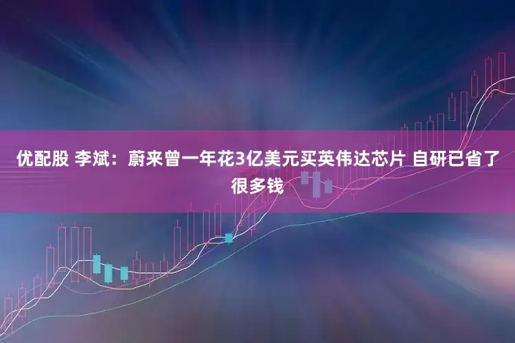 优配股 李斌：蔚来曾一年花3亿美元买英伟达芯片 自研已省了很多钱